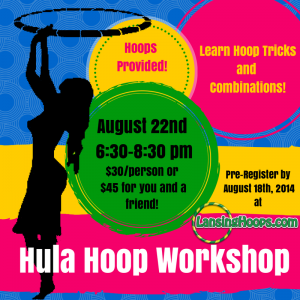 Adult Hula Hoop Workshop for Beginners 8/22/14